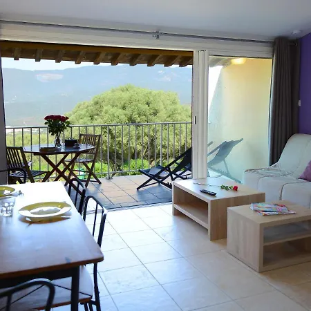 Semesterbostad Res Alba Rossa, Di Ferro, Apt With Terrace Or Balcony And Sea View Serra-di-Ferro (Corsica)